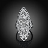 Jewelry Silver Fashion Vintage Cutout Ring – Stylish Gifts — 3