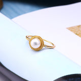Simple And Versatile Freshwater Pearl Ring – Unique Gift Ideas — 5