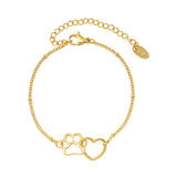 Cute Love Footprint Bracelet Chain Fashion – Stylish Gifts — 5