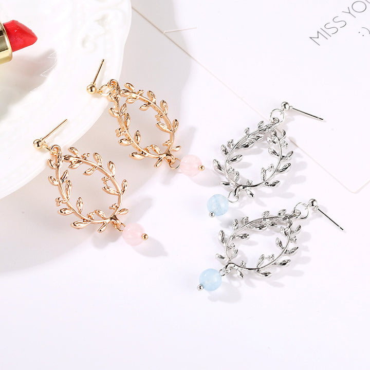 Fashion Creative Geometric Hollow Leaves Stud Earrings – Stylish Gifts — 1