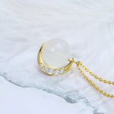 Maiden Moonlight Stone Moon Necklace – Jewelry Gift Ideas — 1