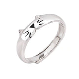 Lovers' Small Lovely Cat Claw Pair Simple Ring – Cat Lover Gifts — 3