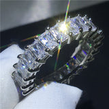 Fashion Simple Transparent Half Circle Square Ring – Stylish Gifts — 3
