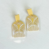 Women's Fashionable Silver Pin Plate Printed Pattern – Gifts for Her — 8
