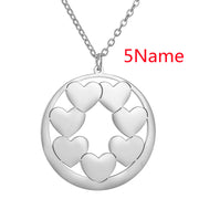Hollow Heart Round Card Carved Pendant – Jewelry Gift Ideas — 9