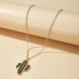 Women's Personality Simple Diamond Cactus Alloy – Jewelry Gift Ideas — 3