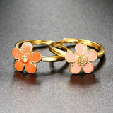 Creative Dripping Oil Flower Rotating Ring Women – Gifts for Her — 5
