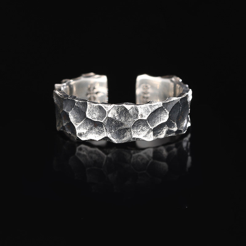 Retro Men's Opening Ring Personality Crack Simple – Gifts for Him — 1