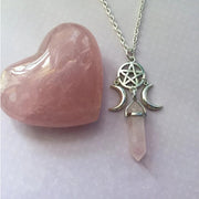 Fashion Pentagram Pendant Moon Necklace – Jewelry Gift Ideas — 2
