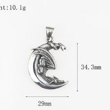 Moon Boy Titanium Steel Necklace – Jewelry Gift Ideas — 5