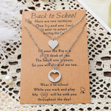 Stainless Steel Heart-shaped Card Necklace – Jewelry Gift Ideas — 7