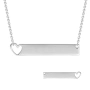 Fashion Horizontal Heart-shaped Hollow Lettering – Jewelry Gift Ideas — 1