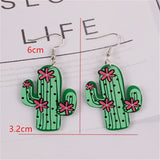 Women's Fashion Cactus Acrylic Earrings – Gifts for Her — 3