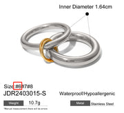 Stainless Steel Layered Pearl Ring With A High-end – Stylish Gifts — 10