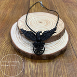 Vintage Black Crow Pendant Necklace – Jewelry Gift Ideas — 4