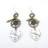 Mixed Gear Pointer Heart Pendant Steampunk – Jewelry Gift Ideas — 1