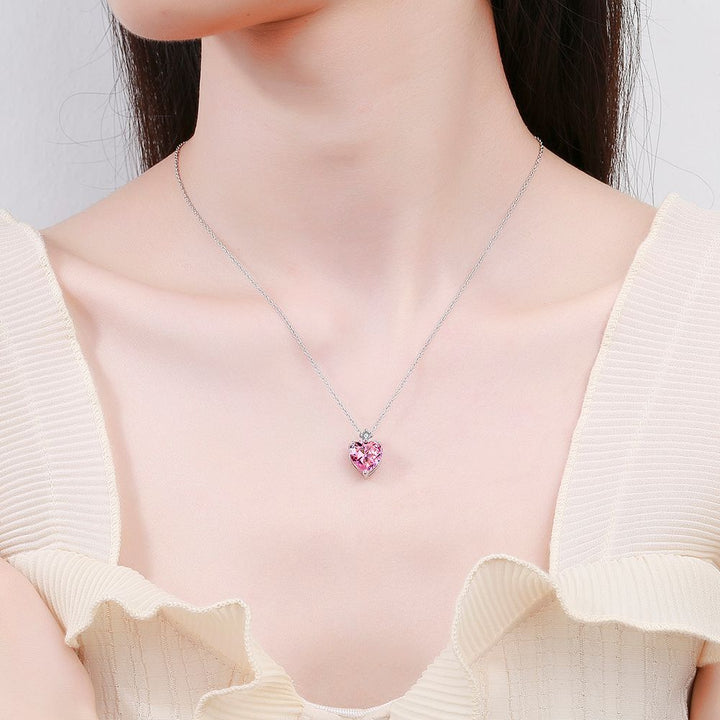Women's Simple Diamond-embedded Heart-shaped – Jewelry Gift Ideas — 1