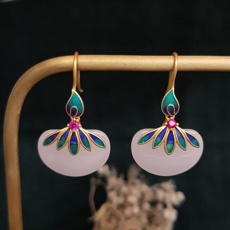 Women's Fashion Vintage Hetian Jade Earrings – Stylish Gifts — 1