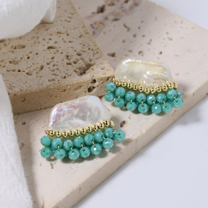 Natural Freshwater Niche Pearl Ear Studs Earrings – Useful Gifts — 1
