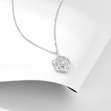 French Retro Hollow Rose Sterling Silver Necklace – Jewelry Gift Ideas — 10