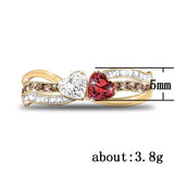 Simple Geometric Line Double Love Ring – Gifts for Couples — 5