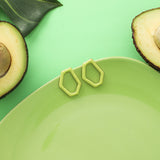 Online Influencer Pop Avocado Earrings Fresh Green – Gifts for Her — 2