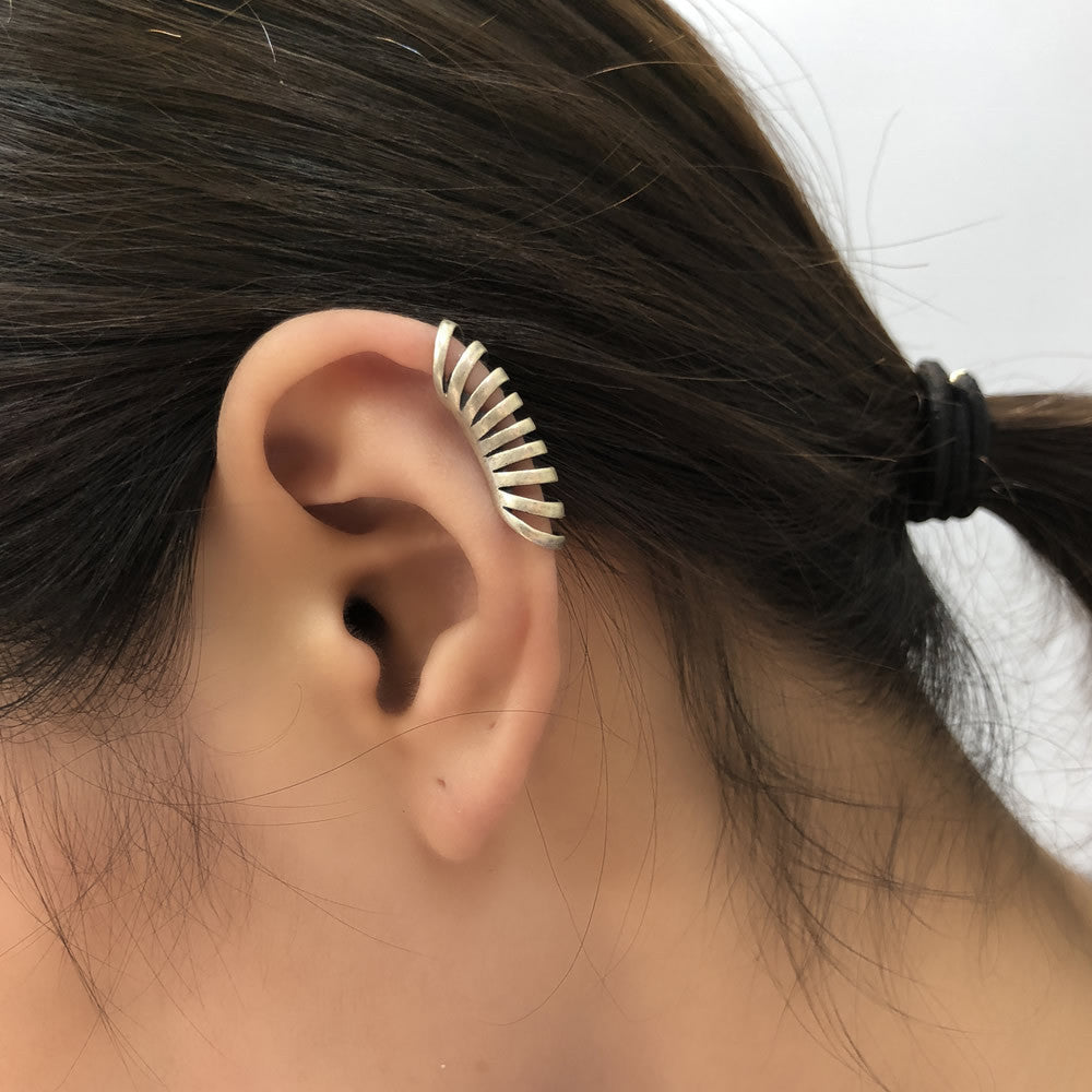 Dark Night 925 Sterling Silver Ring Earless Piercing – Everyday Gifts — 1