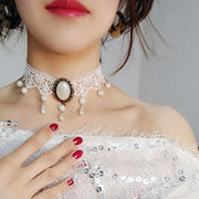Personalized Multi-layer Crystal Lace Necklace – Jewelry Gift Ideas — 12