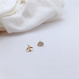 Cute Mini Stud Earrings Asymmetrical Airplane Cloud – Stylish Gifts — 5