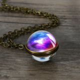 Cosmic Galaxy Nebula Double-sided Spherical Time – Jewelry Gift Ideas — 18