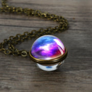 Cosmic Galaxy Nebula Double-sided Spherical Time – Jewelry Gift Ideas — 18
