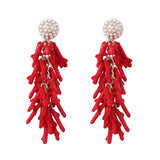 Ocean Coral Womens Pendant Earrings – Jewelry Gift Ideas — 4