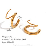 Women's Fashion Simple Double-layer Winding Earrings – Stylish Gifts — 4