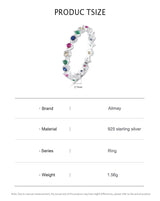 Silver Colors Zircon Ring For Women – Gifts for Her — 11