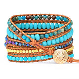 Fashion Natural Stone Woven Strap Bracelet – Stylish Gifts — 4