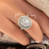 Oval Eight Heart Eight Arrow Zircon Ring – Gift Ideas — 3