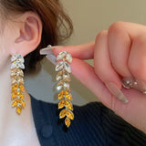 Gradient Color Tassel Wheat Long Earrings Women – Gifts for Her — 5