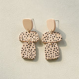 Ladies Fashion Clay Textured Acrylic Earrings – Stylish Gifts — 13