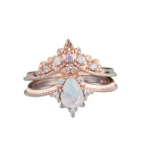 Moonstone Crown Double Combination Women's Copper Rose – Gifts for Her — 5