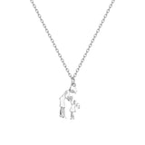 Stainless Steel Mother And Children Necklace Love – Jewelry Gift Ideas — 6