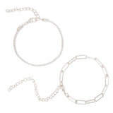 Sparkling Zircon Bracelet 2-piece Set – Jewelry Gift Ideas — 7