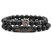 Suit Frosted Stone Stretch Bracelet – Jewelry Gift Ideas — 3
