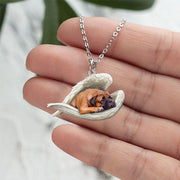 Acrylic Plane Lazy Dog Hanging Necklace – Jewelry Gift Ideas — 15