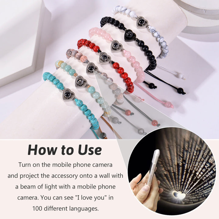 Beaded Woven Bracelet Heart-shaped – Jewelry Gift Ideas — 1