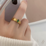 Women's Retro Double-layer Lvzuan Ring – Gifts for Her — 10