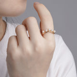 Natural Freshwater Pearl Girl Ring Classic Versatile – Gifts for Kids — 1