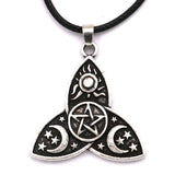 Triple Moon Goddess Alloy Pendant Necklace – Jewelry Gift Ideas — 5