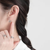 Silver Color U-Shape Women Creative Hoop Earrings – Jewelry Gift Ideas — 5