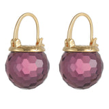 Crystal Ball Heart-shaped Retro Stud Earrings – Holiday Gift Ideas — 5