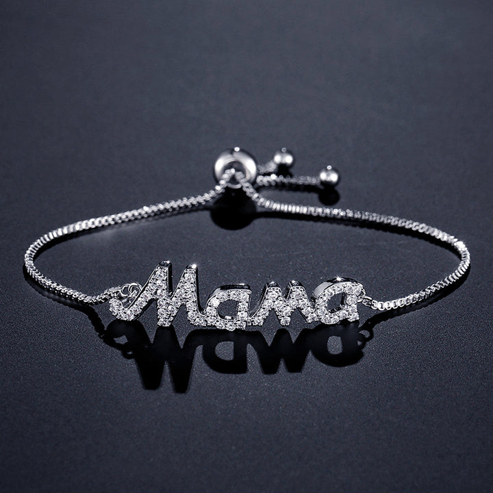 Creative All-match Beaded Letter-printing Inlaid – Jewelry Gift Ideas — 1